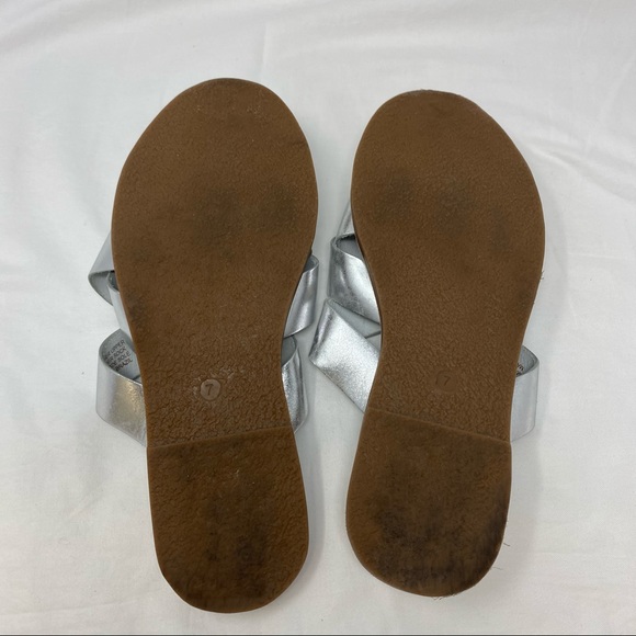 Madewell Metallic The Boardwalk Woven Slide Sandal - Picture 10 of 11